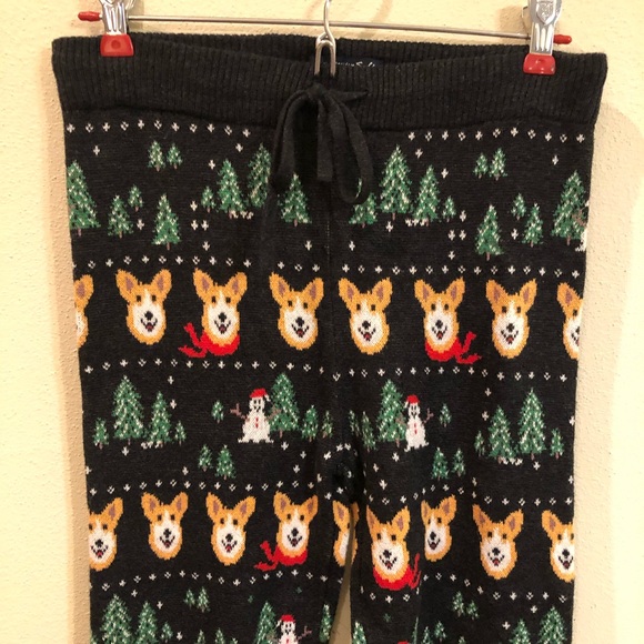 American Eagle Christmas Corgi Dog Leggings Pants - Picture 4 of 7
